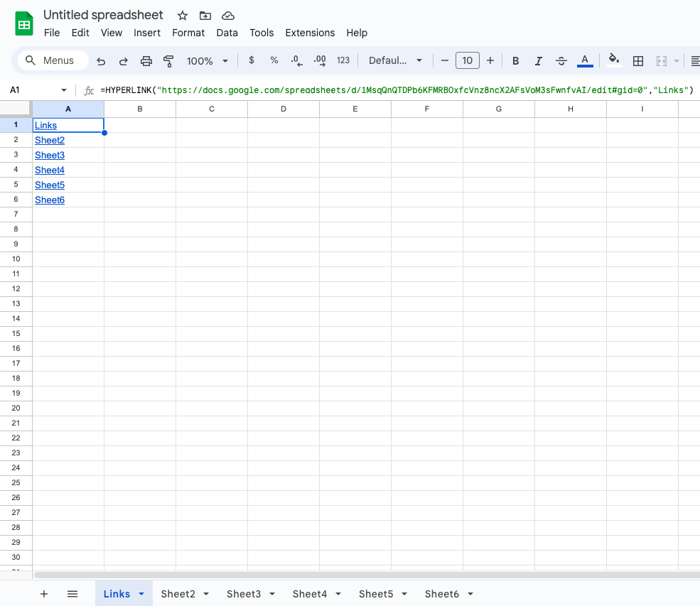 Create link to specific sheet in Google sheets using Apps script